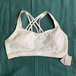 White lulu lemon Free to be Serene Bra